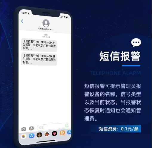 聚英云平台短信报警方式