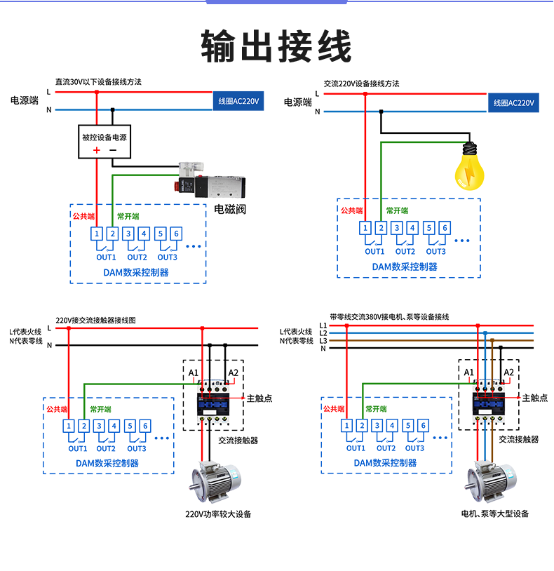 LoRa1200D-MT LoRa无线测控模块输出接线 LoRa1200D-MT LoRa无线测控模块输出接线