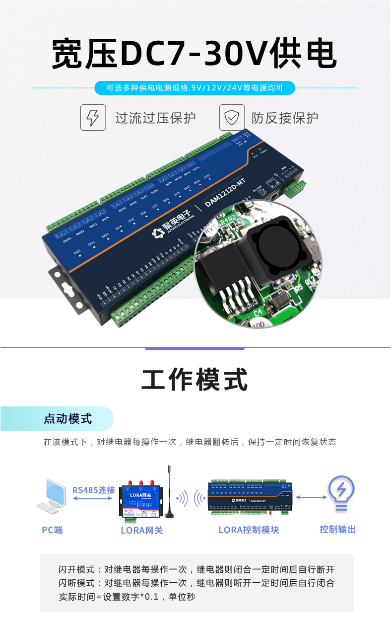 LoRa1212D-MT LoRa无线测控模块工作模式 LoRa1212D-MT LoRa无线测控模块工作模式