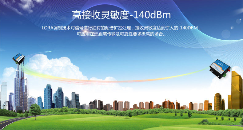 JY-LN061 JY-LoRa无线数传终端灵敏度