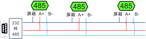 HUB4858 485中继器接线说明 HUB4858 485中继器接线说明