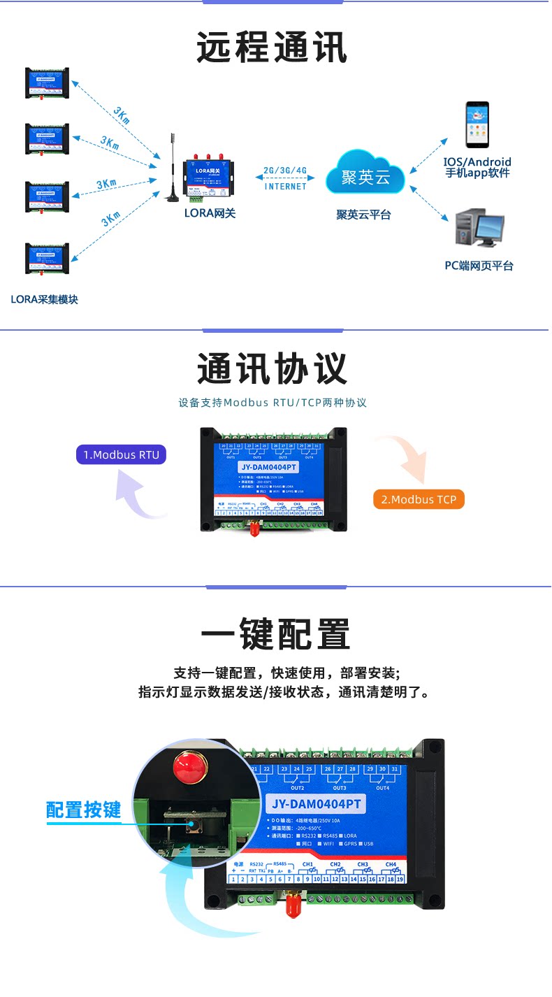 LoRa0404PT LoRa无线测温模块通信协议 LoRa0404PT LoRa无线测温模块通信协议