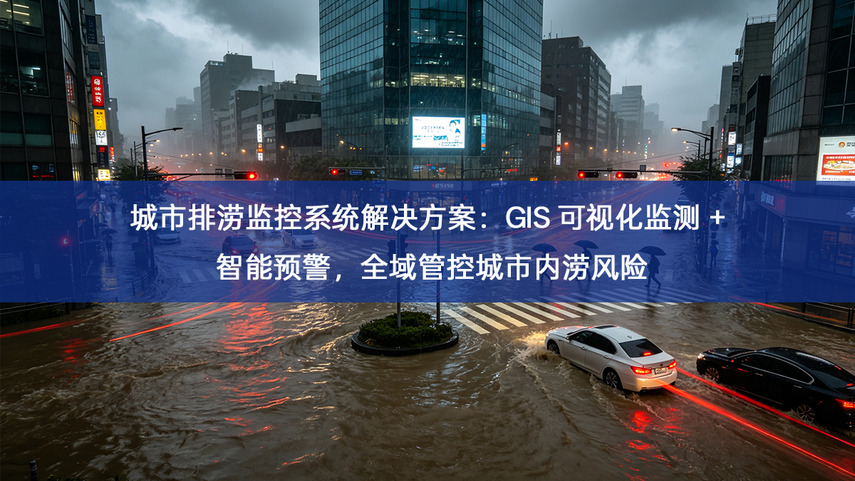 「智慧城市」城市排涝监控系统解决方案：GIS 可视化监测 + 智能预警，全域管控城市内涝风险