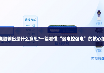 继电器输出是什么意思?一篇看懂 “弱电控强电” 的核心技术
